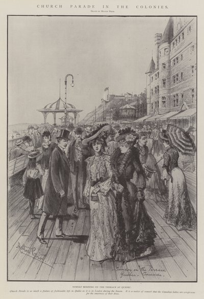 Church Parade in the Colonies by Melton Prior